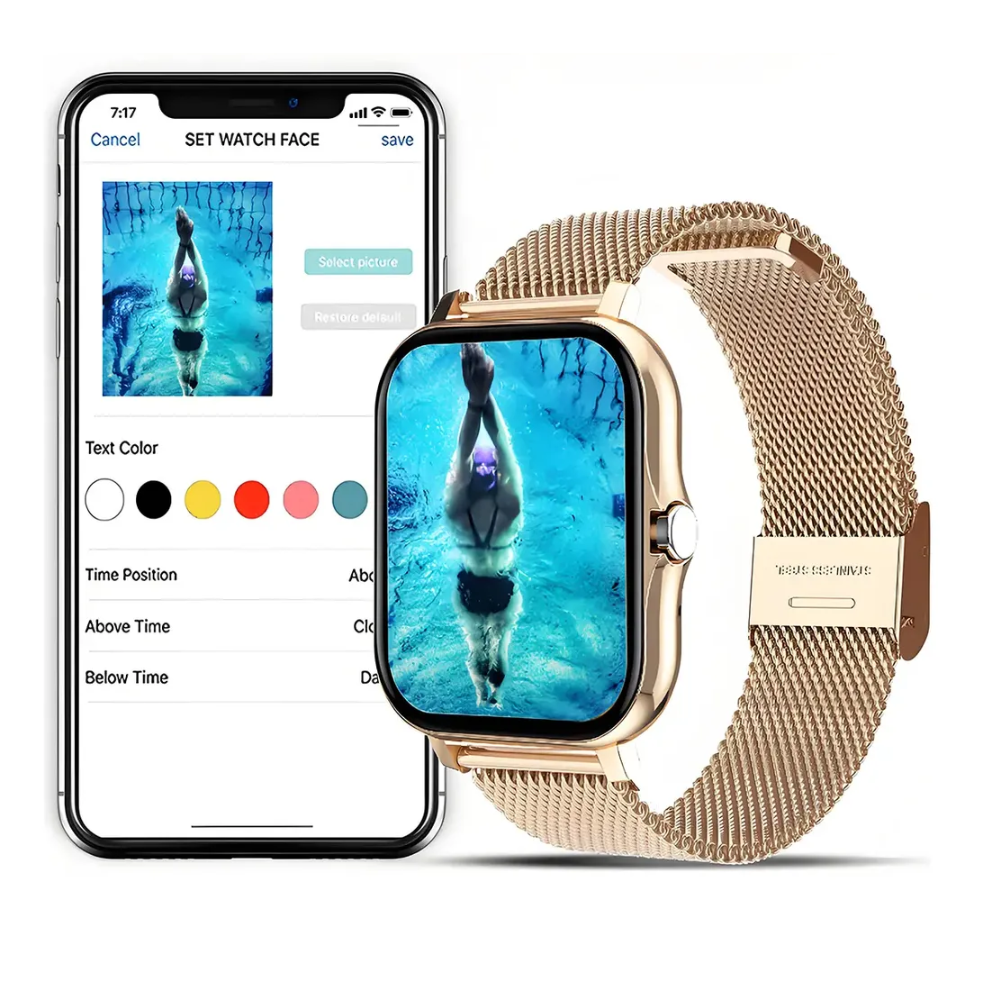 LG77 Mini 41mm Smartwatch Bluetooth | Diseño Compacto, Llamadas y Monitoreo Inteligente