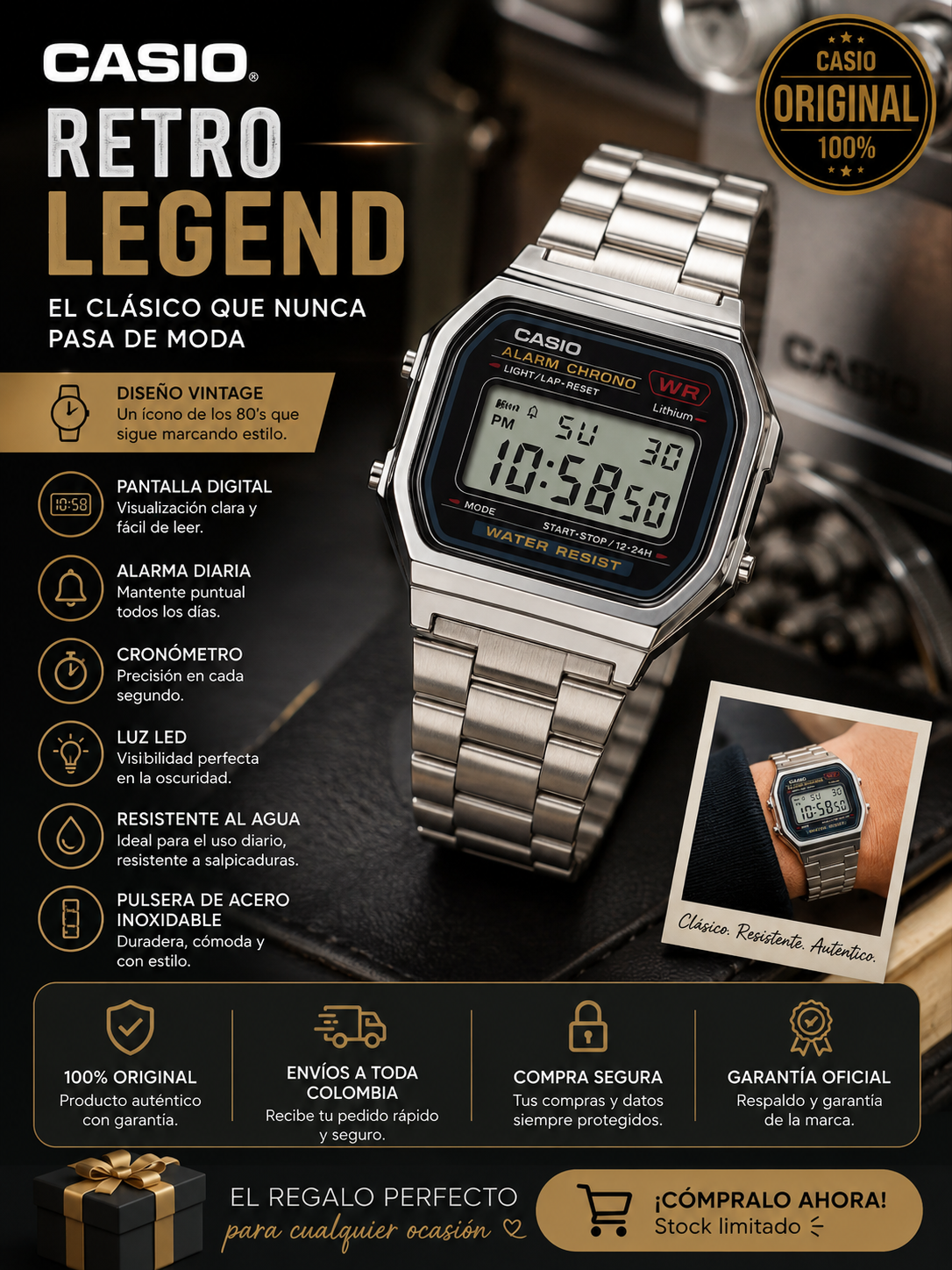 ⌚ Casio Retro Legend – El Clásico que Nunca Pasa de Moda